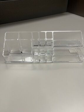 The Container Store Clear Acrylic Makeup & Desk Organizer - Transparent